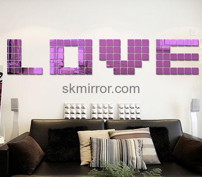 Acrylic manufacturers china custom acrylic wall decals mirror stickers for home MS-1430