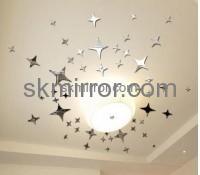 Acrylic products manufacturer custom star wall stickers MS-1411