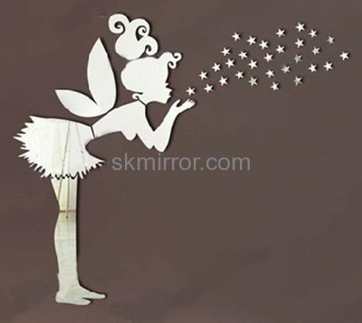 Acrylic products manufacturer custom mirror wall decals sticker MS-1263