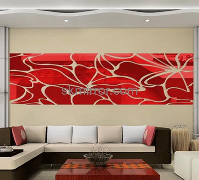 Acrylic company personalised wall art mirror stickers MS-1258