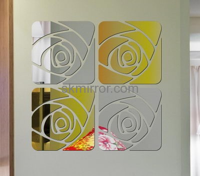 Acrylic plastic supplier customized acrylic decorative mirrors for bathroom MS-1169