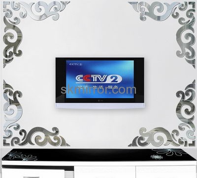 Mirror manufacturers customize acrylic wall decals mirror stickers MS-1096