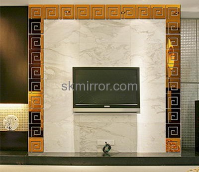 Mirror company customized room circle mirror stickers MS-911