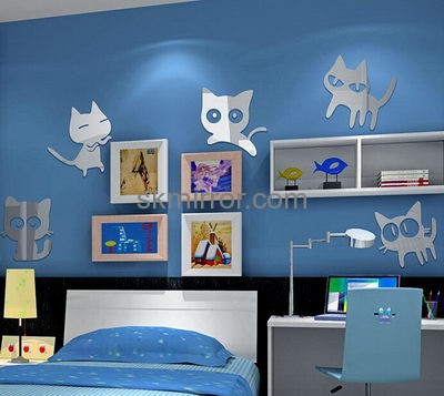 Hot selling acrylic wall sticker decoration large mirror acrylic wall sticker MS-184