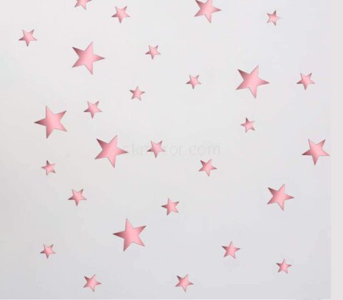 Wholesale custom acrylic wall stars 3D mirror stickers