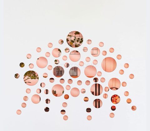 Wholesale custom acrylic wall circles DIY mirror stickers