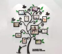 Wholesale custom acrylic wall tree 3D mirror stickers MS-1737 Wholesale custom acrylic wall tree 3D mirror stickers