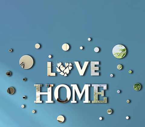 Wholesale custom acrylic wall home DIY mirror stickers