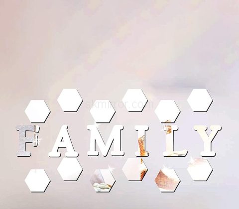 Wholesale custom acrylic home DIY mirror stickers