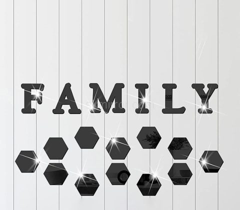 Wholesale custom acrylic wall living room DIY mirror stickers