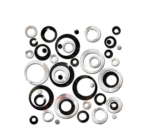 Wholesale custom acrylic wall circles decor mirror stickers