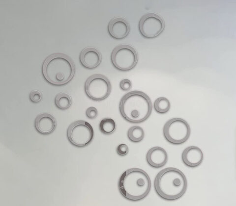 Wholesale custom acrylic wall 3D circles mirror stickers