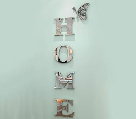 Wholesale custom acrylic wall decor HOME mirror stickers