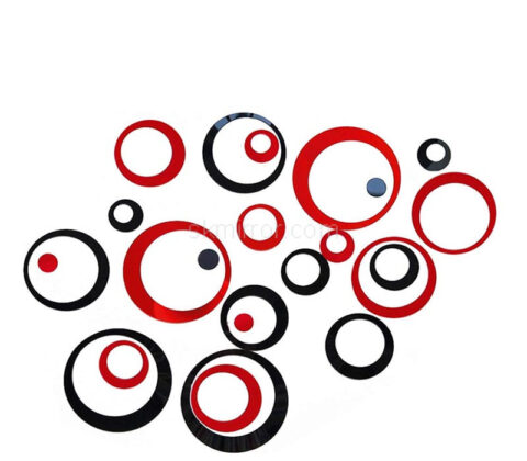 Wholesale custom acrylic wall decor circles mirror stickers