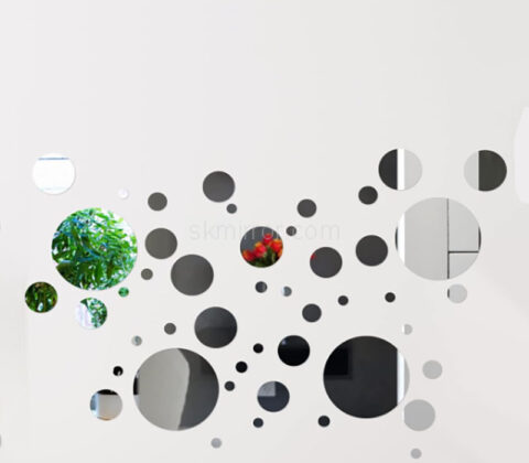 Wholesale custom acrylic wall round mirror stickers