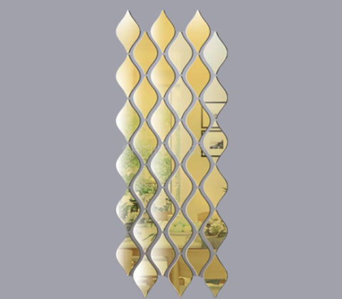 Wholesale custom acrylic wall teardrop DIY mirror stickers