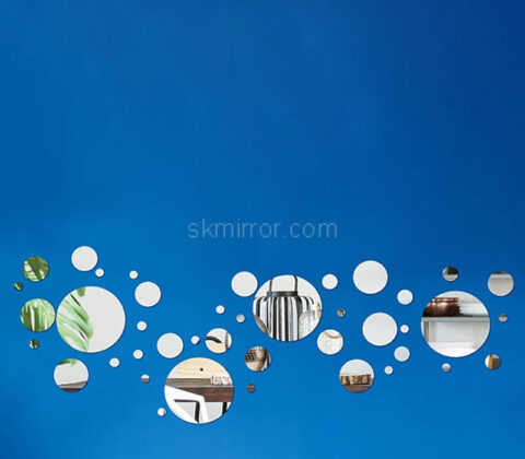Wholesale custom acrylic wall round DIY mirror stickers