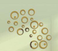 Wholesale custom acrylic wall circles 3D DIY mirror stickers