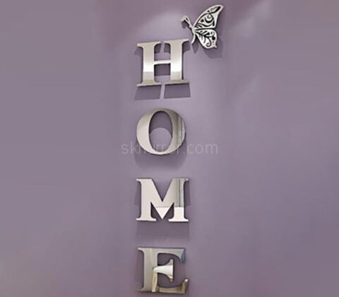 Wholesale custom acrylic wall HOME 3D DIY mirror stickers
