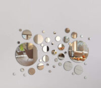 Wholesale custom acrylic wall rounds decor mirror stickers