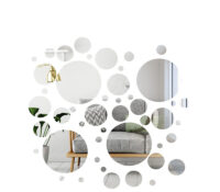 Wholesale custom acrylic wall setting rounds decor mirror stickers