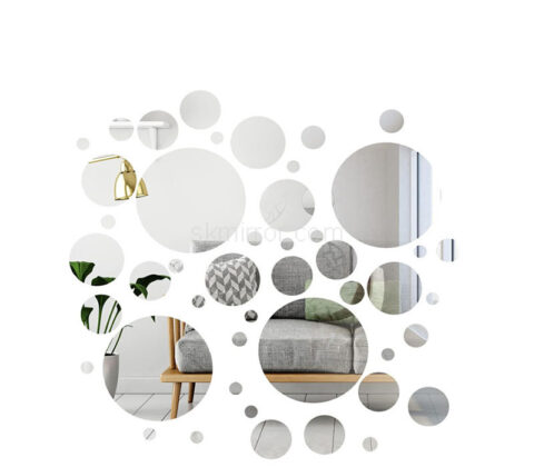 Wholesale custom acrylic wall setting rounds decor mirror stickers