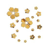 Wholesale custom acrylic wall 3D decor flower mirror stickers