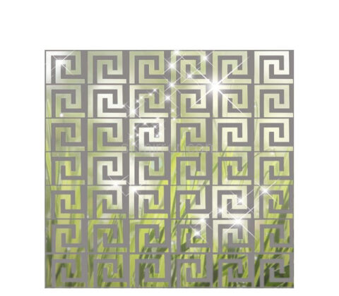 Wholesale custom acrylic wall DIY geometric greek mirror stickers