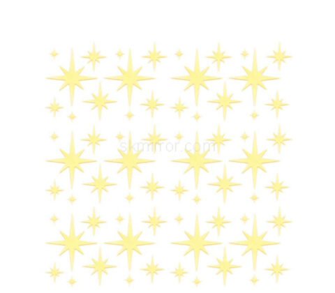 Wholesale custom acrylic wall decor spark stars mirror stickers