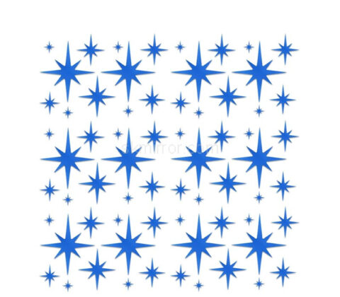 Wholesale custom acrylic wall spark stars mirror stickers