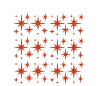 Wholesale custom acrylic spark stars mirror stickers