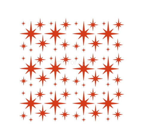 Wholesale custom acrylic spark stars mirror stickers