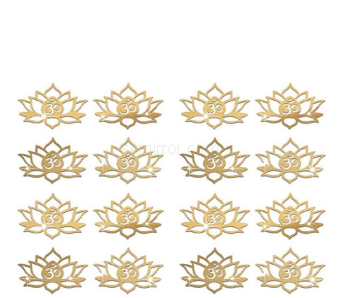 Wholesale custom plexiglass wall DIY flower mirror stickers