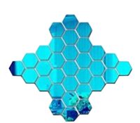 Wholesale custom plexiglass hexagonal decorative mirror stickers