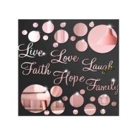 Wholesale custom plexiglass decor cireles mirror stickers