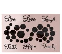 Wholesale custom plexiglass wall decor cireles mirror stickers