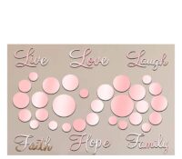 Wholesale custom plexiglass wall bedroom cireles mirror stickers
