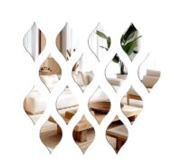 Wholesale custom plexiglass wall DIY teardrop mirror stickers