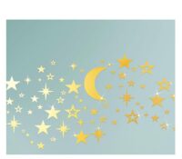 Wholesale custom plexiglass wall DIY moon star mirror stickers