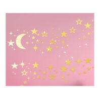 Wholesale custom plexiglass wall 3D moon star mirror stickers