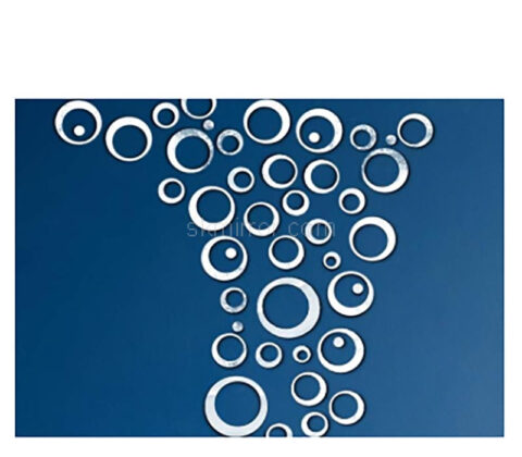 Wholesale custom plexiglass wall 3D round circle mirror stickers