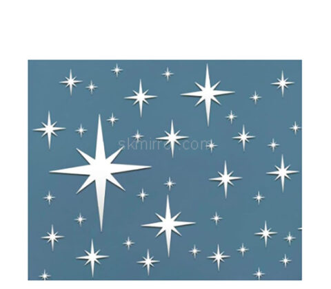 Wholesale custom acrylic wall DIY star decor mirror stickers