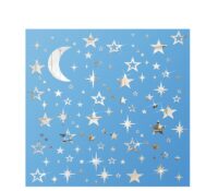 Wholesale custom plexiglass wall DIY moon stars mirror stickers