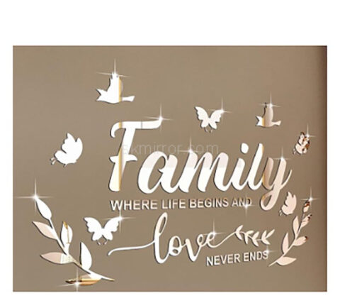 Wholesale custom plexiglass wall 3D home mirror stickers