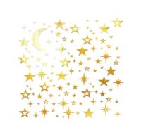 Wholesale custom plexiglass wall decor moon stars mirror stickers