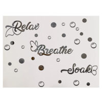 Custom plexiglass bathroom wall decor mirror stickers