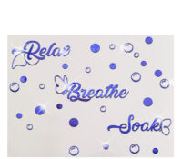 Custom plexiglass bathroom wall circle bubbles mirror stickers