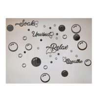 Custom plexiglass wall circle bubbles mirror stickers