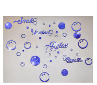 Custom acrylic wall DIY circle bubbles mirror stickers