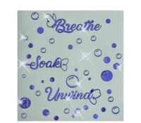 Custom acrylic wall bathroom circle bubbles mirror stickers